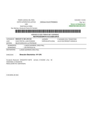 2024.1 12 ABR. Not. n.º 51212-2024-JR-CI. Sentencia primera instancia. Exp. n.º 08545-2017-0. 59p