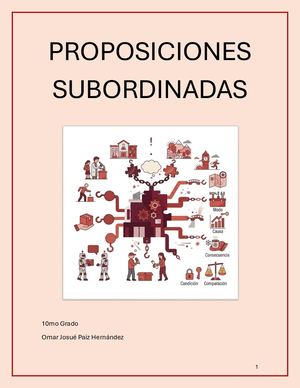 Proposiciones Subordinadas