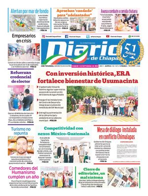 Portada, Viernes 4 De Septiembre De 2026