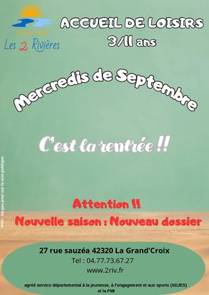 Annonces Activités Septembre Octobre