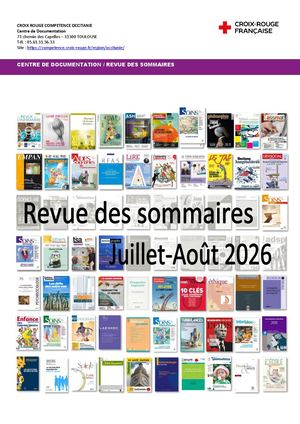 Revue des Sommaires - Juillet Août 2026 CDIR Toulouse