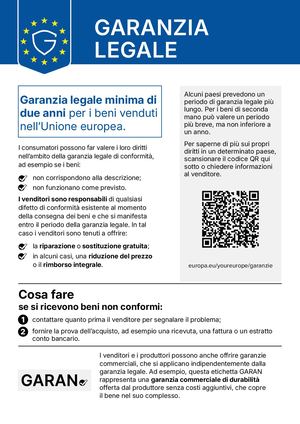 Avviso Armonizzato Sulla Garanzia Legale