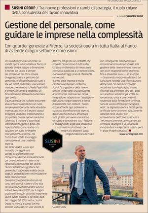 Susini Group ne Il Sole 24 Ore 04.09.2026