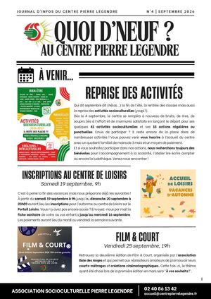 Quoi D'neuf N°4 (Septembre 2026)