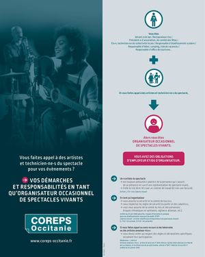 Coreps Occitanie - Vos démarches en tant qu'organisateurs occasionnels de spectacle vivant