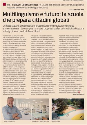 Bilingual European School ne Il Sole 24 Ore 04.09.2026