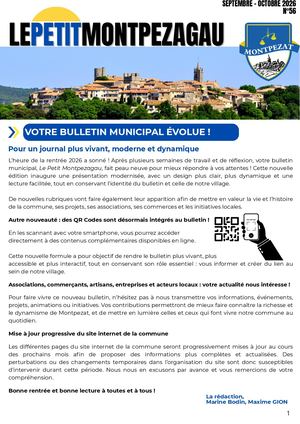 Bulletin Municipal Septembre Octobre 2026