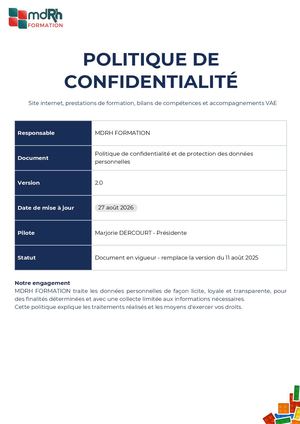 Politique Confidentialité 082026