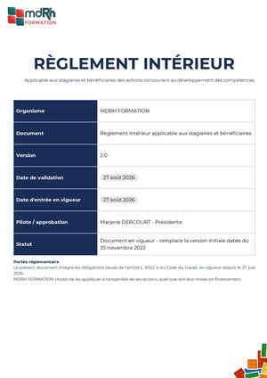 Reglement Intérieur 082026