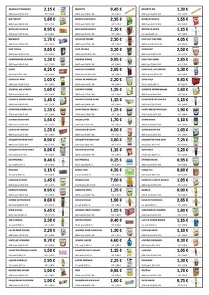 Catalogue Epicerie - Sequoia
