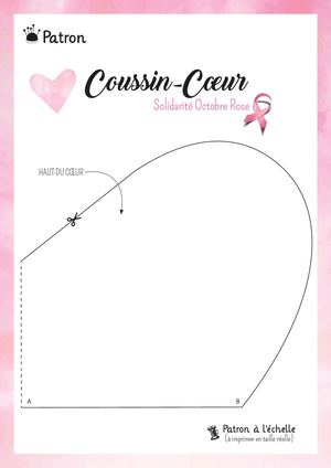 CHMS - Patron Coussin Cœur