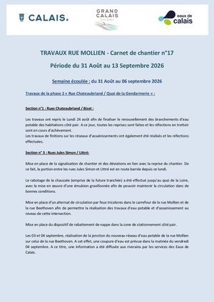 Carnet De Chantier 17