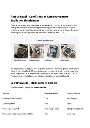 Bezel Is Retour