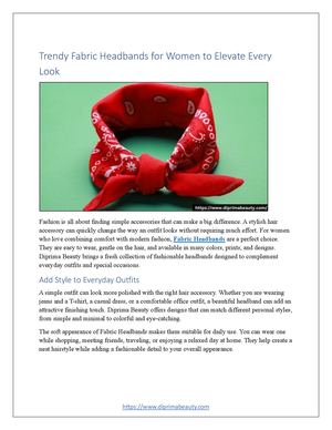 Trendy Fabric Headbands For Women To Elevate Every Look