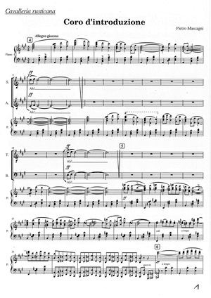 Partition Cavalleria Rusticana