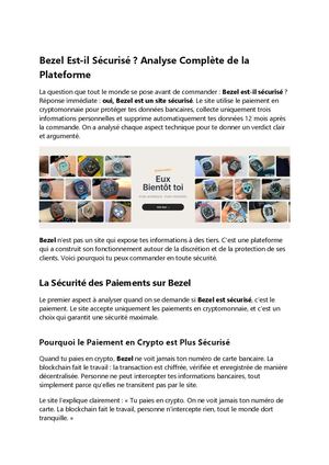 Bezel Est Il Sécurisé