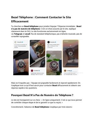 Bezel Is Téléphone