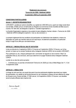 Règlement Jeu Concours Terres De Jim 2026 Gedimat Lorca 04 09 2026 08 09 2026 Signed