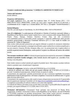 NUTRIBULLET Regolamento Cashback Airfryer Sett Dic 2026