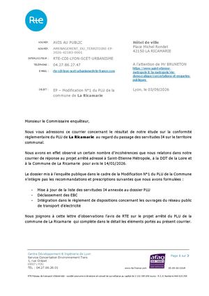 D X Avis RTE du 03/09/2026 - PLU de la Ricamarie