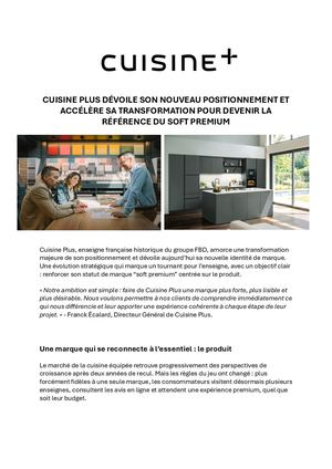 Nouvelle identité CUISINE PLUS