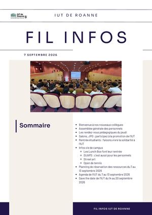 Fil Infos Iut De Roanne 07 09 26
