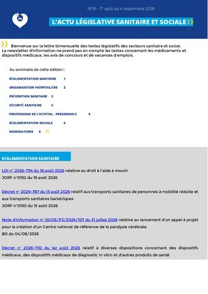 Actu Legislative N16 2026