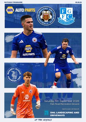 Blandford United Vs Frimley Green 05/09/26