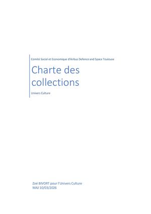 Charte des collections et conditions d'utilisation de la Médiathèque
