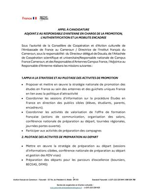 Appel à candidature - Adjoint.e Responsable d'Antenne