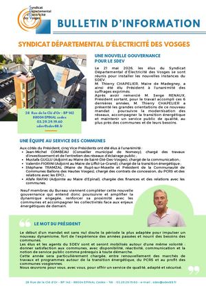 Note pour les bulletins municipaux 2026