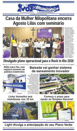 Edica3672vozdosmunicipios, 04 a 10 de setembro de 2026