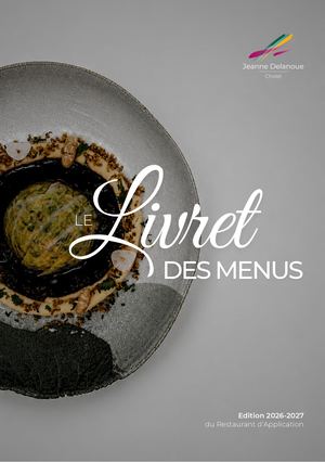 Livret Des Menus 2026-2027