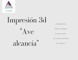 Impresión 3d ave alcancía inspirado en universidad de chile