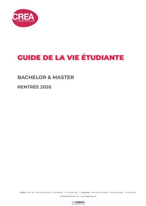 Guide De La Vie Étudiante