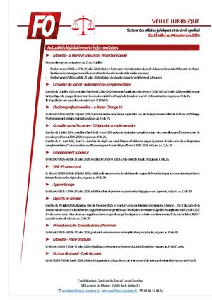 502 Veille Juridique Du 13 07 26 Au 04 09 26