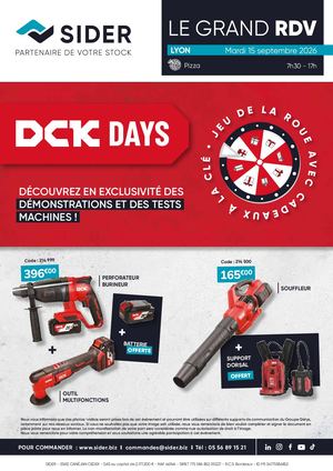 GRAND RDV DCK DAYS SEPTEMBRE