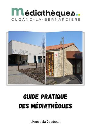 Guide Pratique Des Médiathèques
