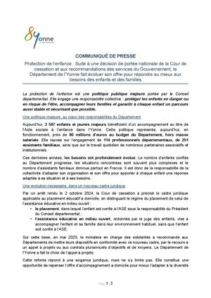 Communiqué Strategie Enfance
