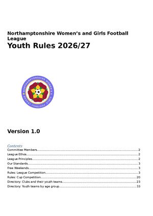 Youth Rules & Directory 2026-27 V1.0