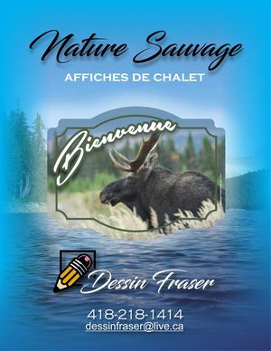 Affiche de chalet - NATURE SAUVAGE