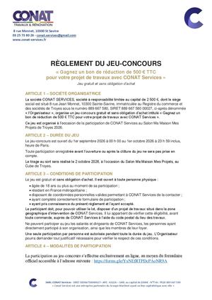 Règlement Conat Service