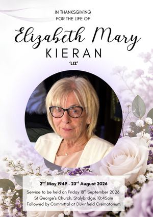 Liz Kieran Order Of Service Booklet