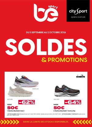 SOLDES Be Sport & City Sport – Septembre 2026