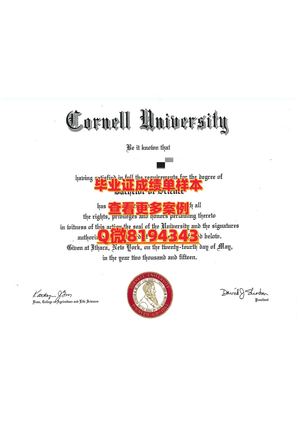 cornell University Diploma Sample