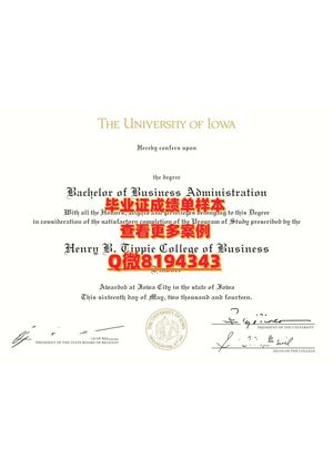 university Of Iowa Diploma Sample