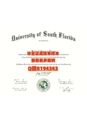 university Of South Florida Diploma Sample