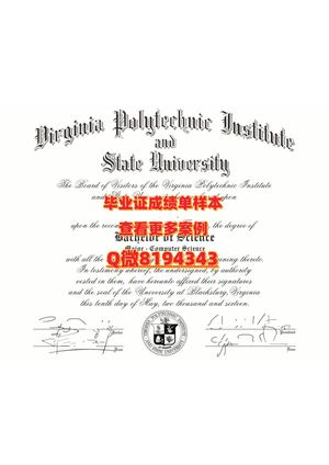 virginia Polytechnic Institute And State University Diploma Sample