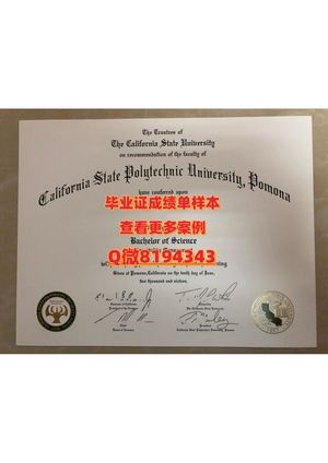 california State Polytechnic University Pomona Diploma Sample
