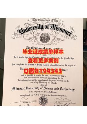 missouri University Of Science And Technology Diploma Sample